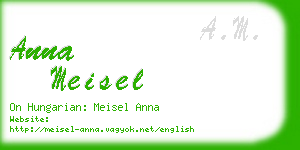 anna meisel business card